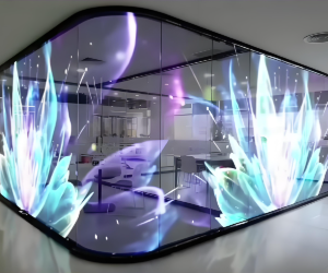 3d Custom and Lightweight Transparent LED Display for Retail Window Displays