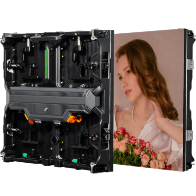 T箱体 One-hand Operation Cabinet :500x500mm Die-casting Aluminum Rental LED Display Cabinet with 500x250mm Led Module