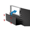 前后维护3银色 拷贝 Front&Rear Maintenance P3 P4 P5 P6 P10 LED Panel 1000x500 Outdoor LightWeight Aluminum Profile Fixed LED Display Screen